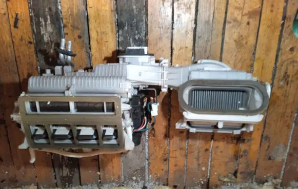 Interior heater climate box assembly