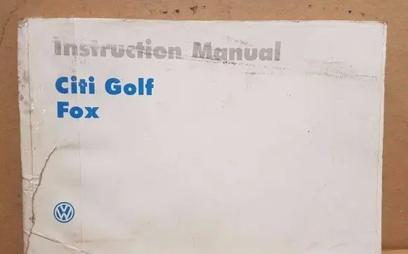 Volkswagen Golf I User manual 171