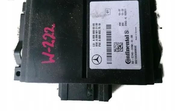 Mercedes-Benz S W222 Camera control unit module A0999012100