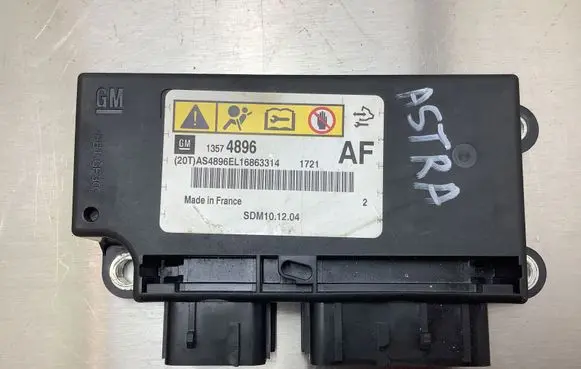 Opel Astra J Airbag control unit/module 13574896 SDM101204 AS4896EL16863314