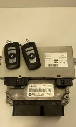 BMW 5 F10 F11 Engine ECU kit and lock set 8518479 0281018611