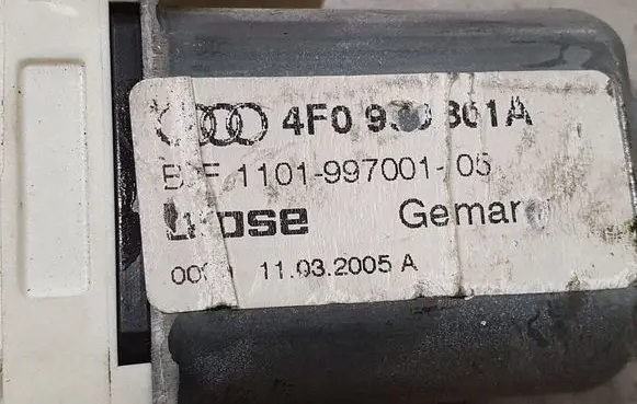 Audi A4 S4 B7 8E 8H Rear door window regulator motor 0536010002