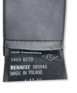Renault Clio III Middle seatbelt (rear) 34006770 33056057F 347WS