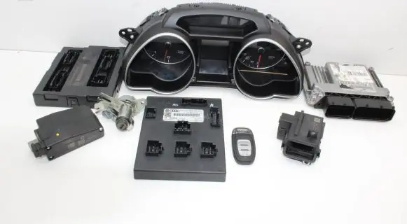 Audi A5 8T 8F Engine ECU kit and lock set 03L906018JJ 0281018346