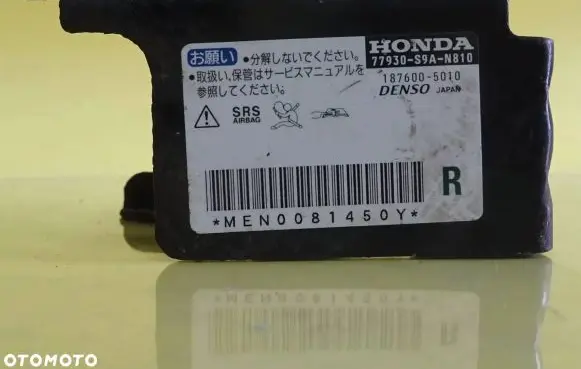 Honda CR-V Airbag deployment crash/impact sensor 77930-S9A-N810 77930S9AN810 187600-5010