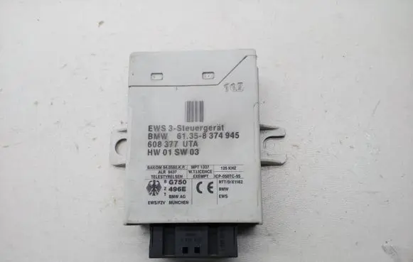 BMW 5 E39 Immobilizer control unit/module 61358374945 608377UTA