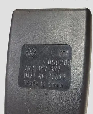 Seat Alhambra (Mk1) Front seatbelt buckle 7M3857877
