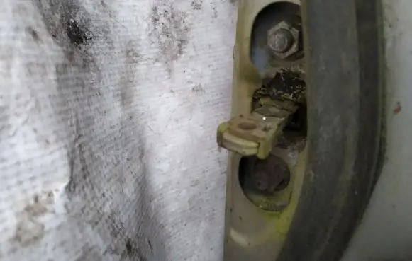Mazda 626 Front door check strap stopper 