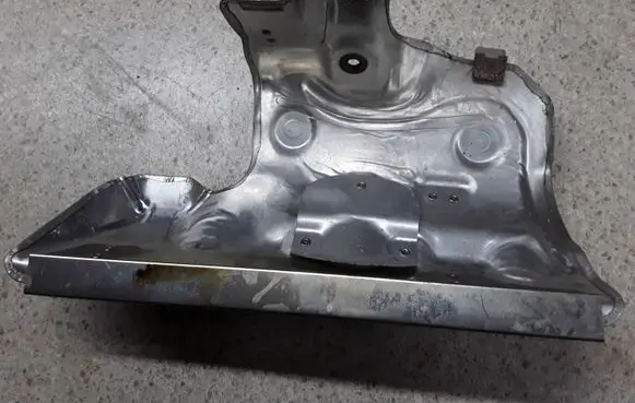 Heat shield in engine bay