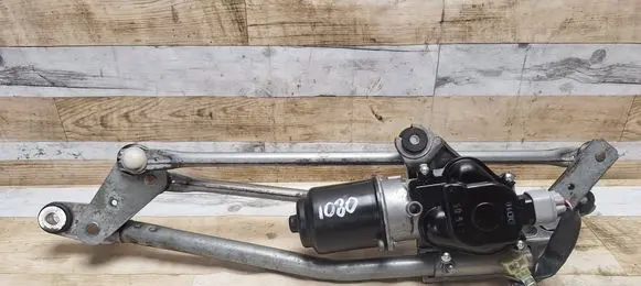Front wiper linkage and motor