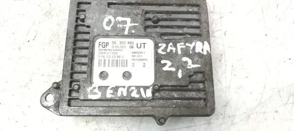 Opel Zafira B Engine control unit/module 55353843 5WK91103 5062312462