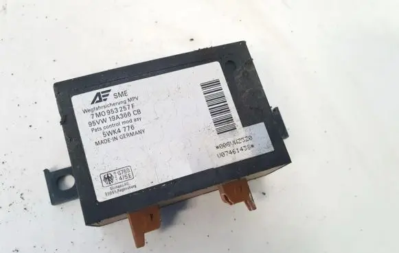 Volkswagen Sharan Immobilizer control unit/module 7m0953257f 95vw19a366cb