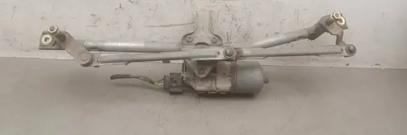 Front wiper linkage and motor