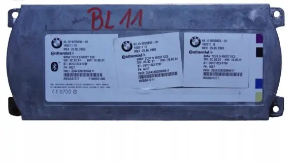 BMW X5 E70 Bluetooth control unit module 9205895