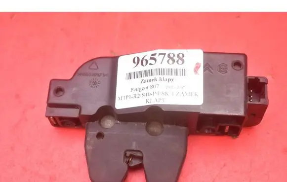 Peugeot 807 Tailgate/trunk/boot lock/catch/latch 9646091580