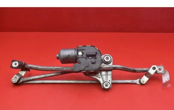 Front wiper linkage and motor