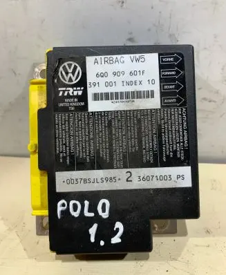 Volkswagen Polo IV 9N3 Airbag control unit/module 6Q0909601F 391001