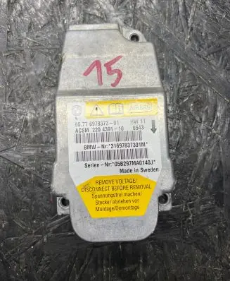 BMW 5 E60 E61 Airbag control unit/module 6978373 31697837301M 05B297MA0140J