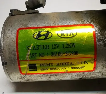 Hyundai Genesis Starter motor 361002G200