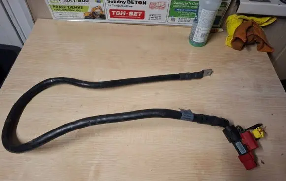 Volkswagen Phaeton Positive cable (battery) 3D1971228C