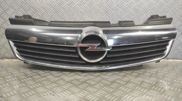 Opel Zafira B Front bumper upper radiator grill 13247331