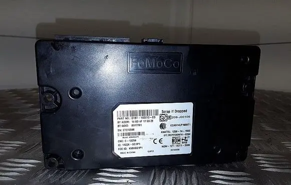 Ford Fiesta Bluetooth control unit module d1bt14d212ed