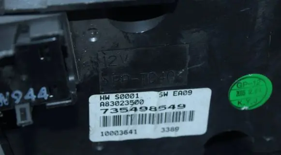 Fiat Doblo Climate control unit 735498549 10003641 A83023500