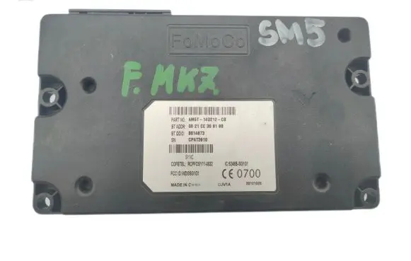Ford Focus Bluetooth control unit module AM5T14D212CB CPAT3910 B014673