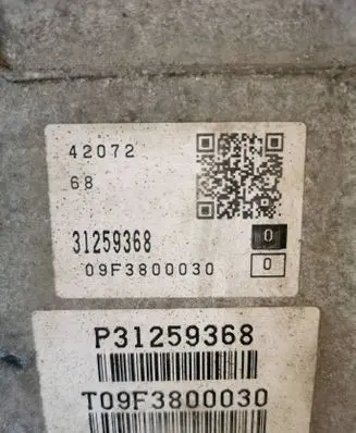Volvo V70 Automatic gearbox 31259368 09F3800030 P31259368