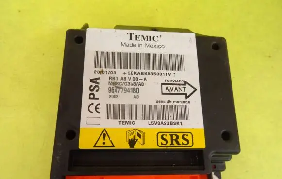 Citroen C3 Airbag control unit/module 9647794180