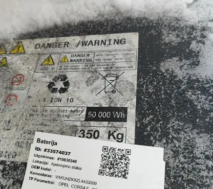 Opel Corsa F Hybrid / electric car battery 9847028980