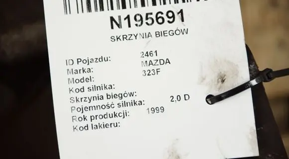 Mazda 323 F Manual 5 speed gearbox RF4F