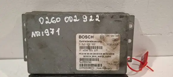 Peugeot 407 Gearbox control unit/module 0260002922 9659205980 ZF6058001139
