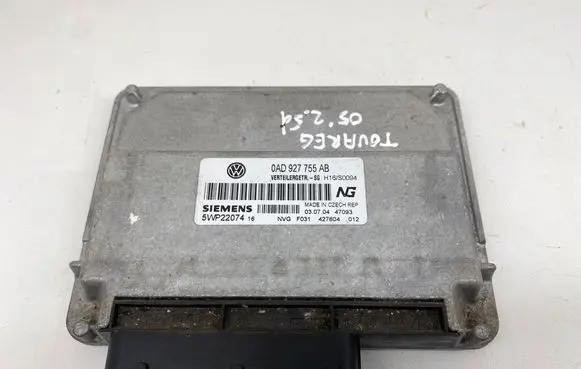 Volkswagen Touareg I Transfer box differential control unit 0AD927755AB