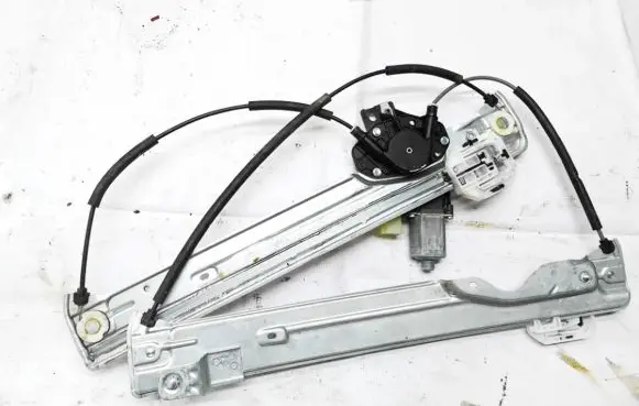 Sliding door window regulator with motor