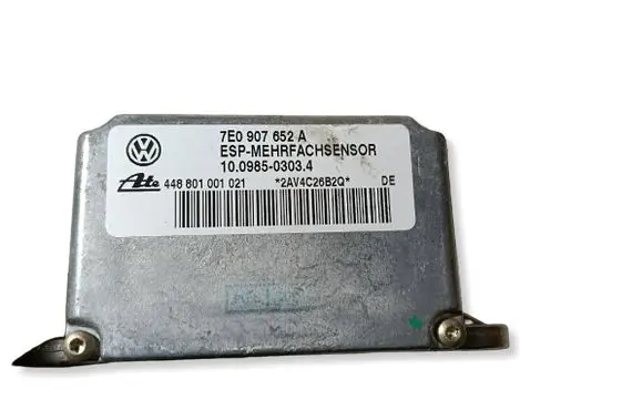 Porsche Cayenne (9PA) ESP acceleration yaw rate sensor 7E0907652A 10098503034 448801001021