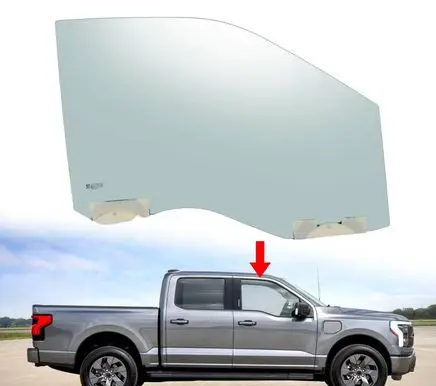 Ford F150 Front door window glass four-door 