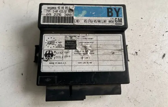 Opel Zafira A Comfort/convenience module 09226300