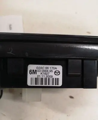 Mazda 6 Headlight level height control switch G33C66170A 03099495 GS8S55443