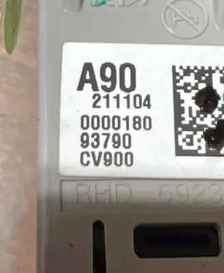 KIA EV6 Hazard light switch 93790CV900