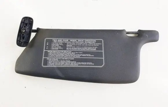 Isuzu D-Max Sun visor
