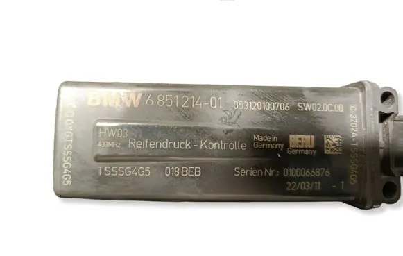 BMW 6 F12 F13 Tire pressure control unit 6851214 TSSSG4G5 053120100706