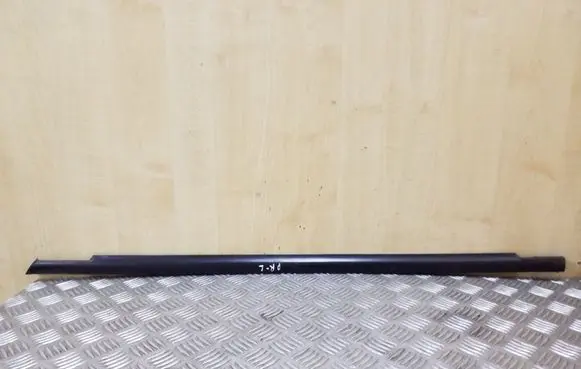 Front door glass trim molding