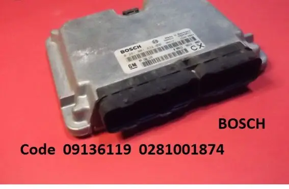 Opel Zafira A Engine control unit/module ECU 09136119 0281001874