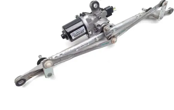 Front wiper linkage and motor
