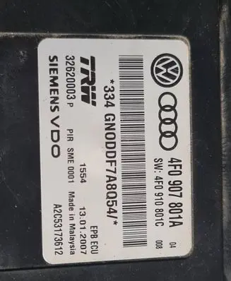 Audi A6 S6 C6 4F Brake system control unit/module 4F0907801A 4F0910801C 32620003P