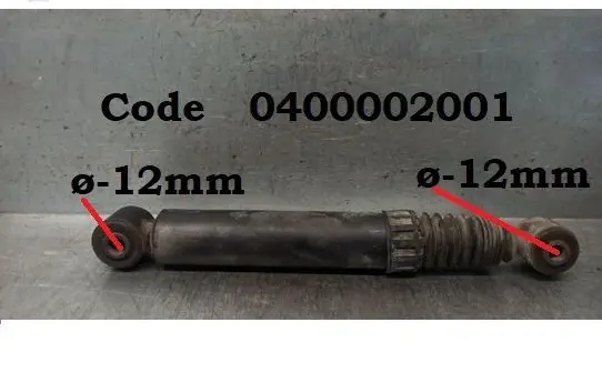 Rear shock absorber/damper