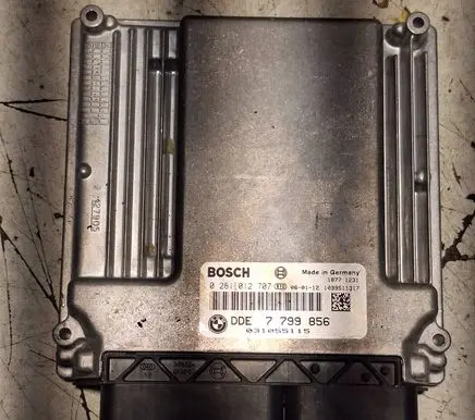 BMW 5 E60 E61 Engine ECU kit and lock set 0281012707 7799856 031055115