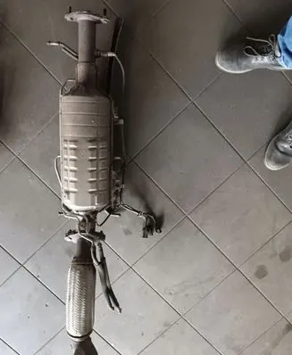 Mazda 2 Catalyst/FAP/DPF particulate filter 