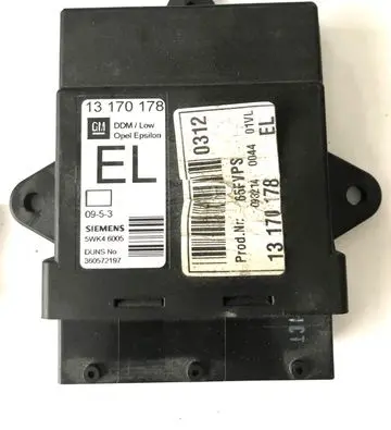Opel Vectra C Door control unit/module 13170178